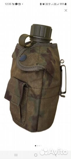 Фляжка армейская (1л) + супница + чехол (Мох)