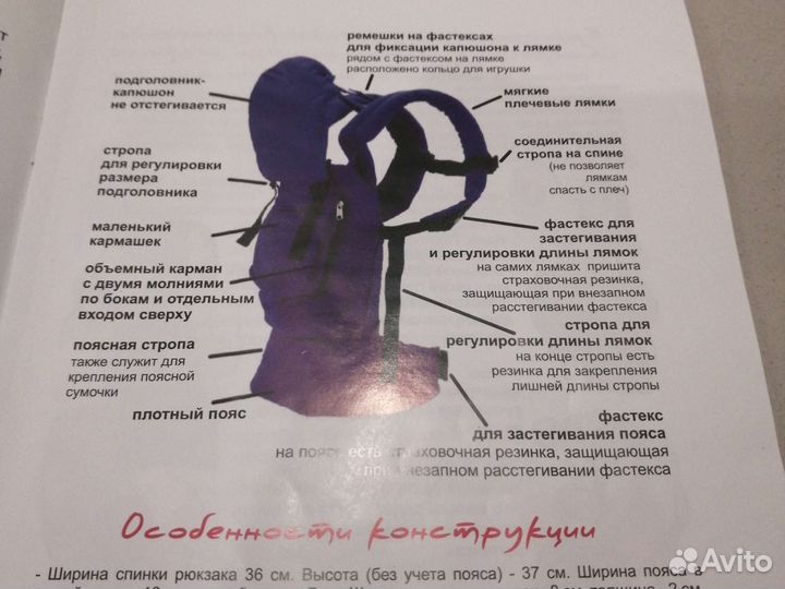 Слинг рюкзак