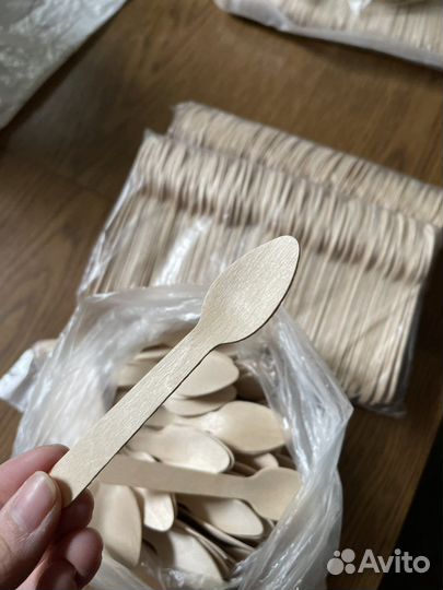 Одноразовые деревянные ложки