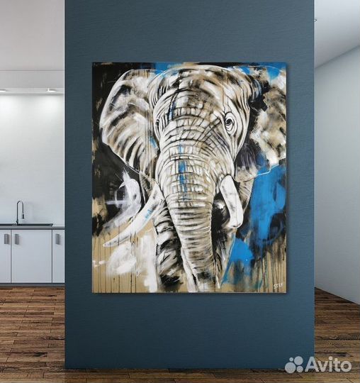 Картина слоны