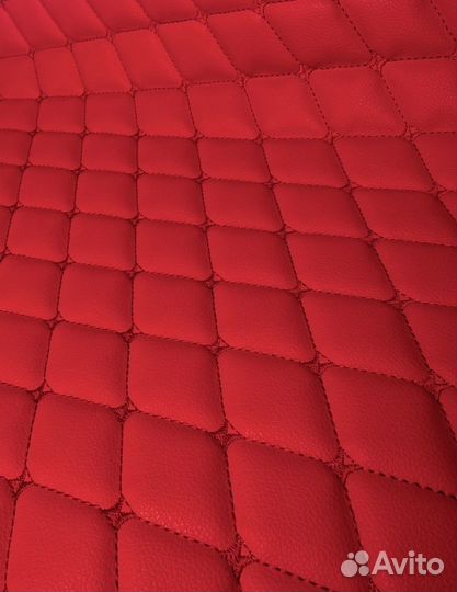Экокожа для мебели авто стеганая мебельная ткань