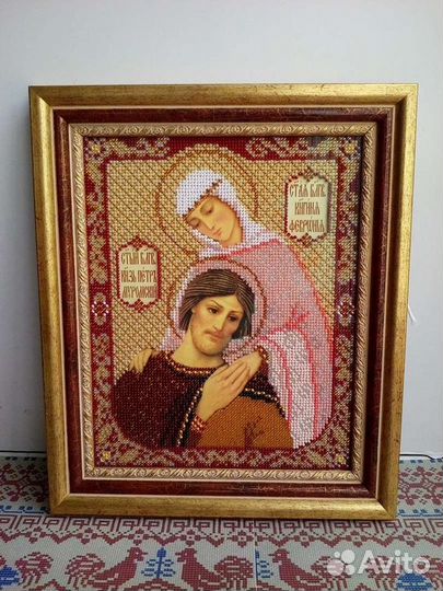Икона вышитая бисером