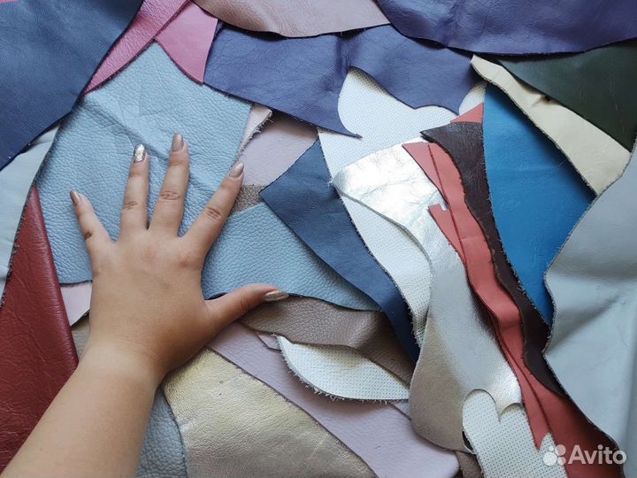 Натуральная кожа лоскуты среднего размера набором