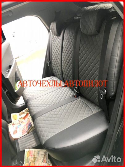 Чехлы Автопилот Hyundai Creta 1 из экокожи Ромб