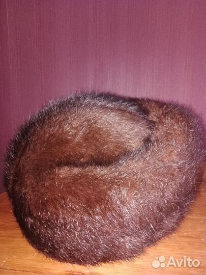 Шапка меховая женская норка можно для реквизита