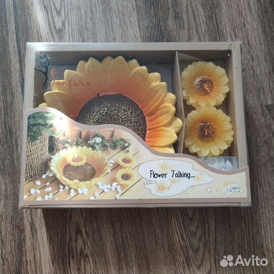 Подсвечник Подсолнух для плавающих свеч