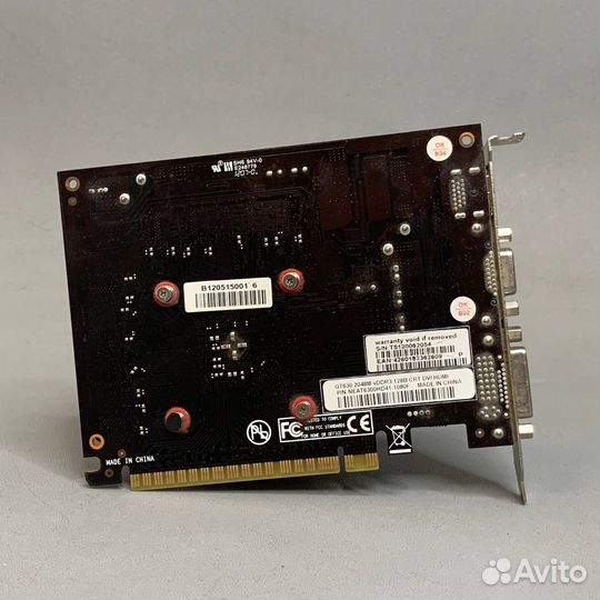 Видеокарта Palit GeForce GT 630 PCI-E 2Gb gddr3 12