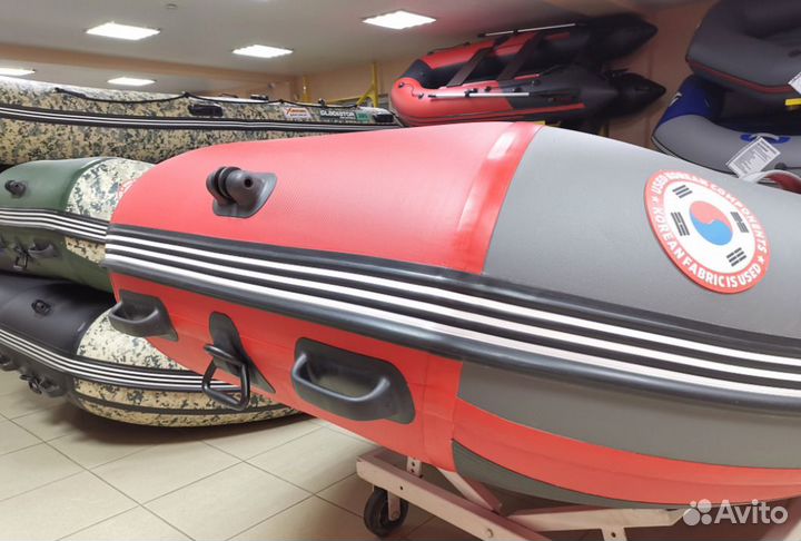 Лодка mishimo PRO 315-красный/серый