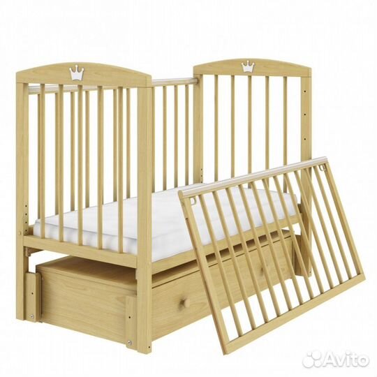 Кроватка Malika lilu-6 (ящик, маятник)