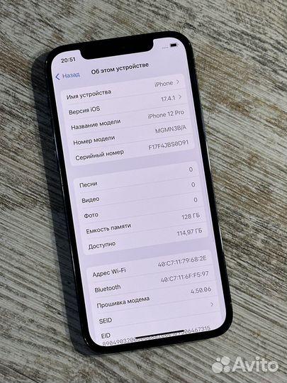 iPhone 12 pro 128 гб(Без ремонтов, Sim)