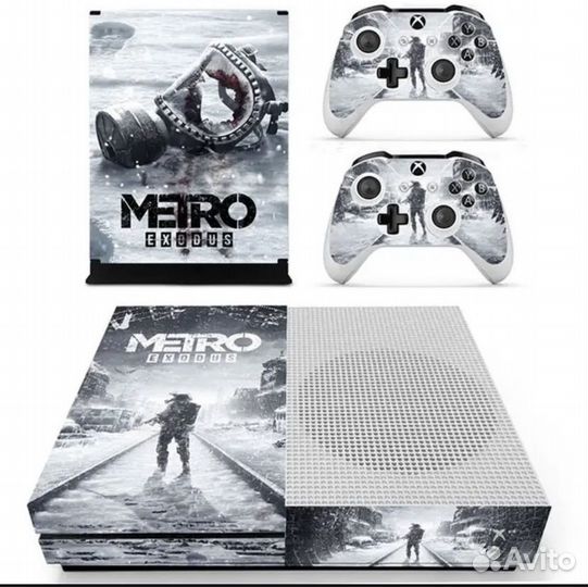 Виниловые наклейки для Xbox one S: Metro exodus