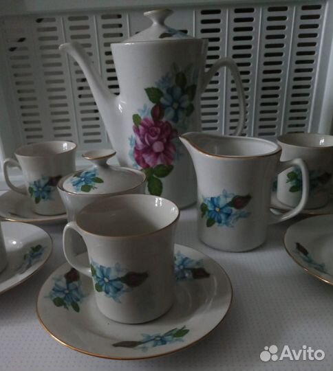 Кофейный сервиз фарфор Польша