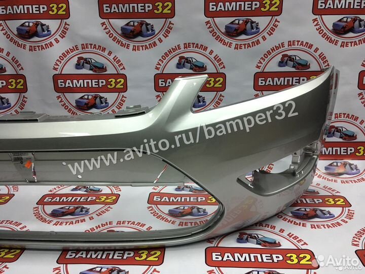 Бампер Форд Фокус 2 переднийрестайл серый