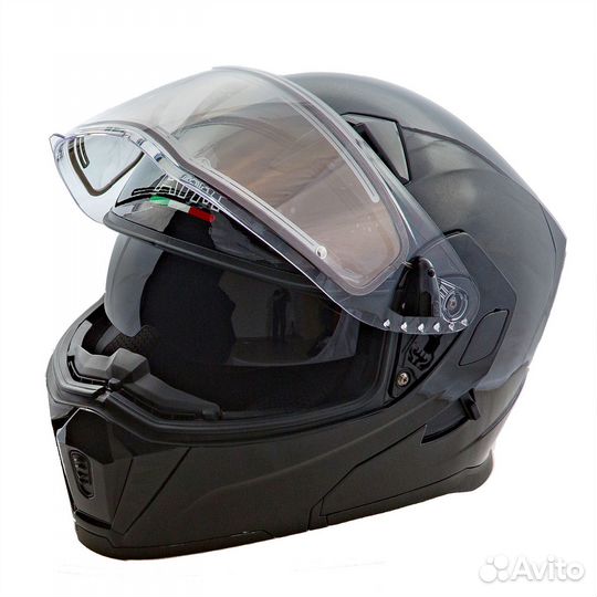 Шлем снегоходный Aim JK906 Black Glossy