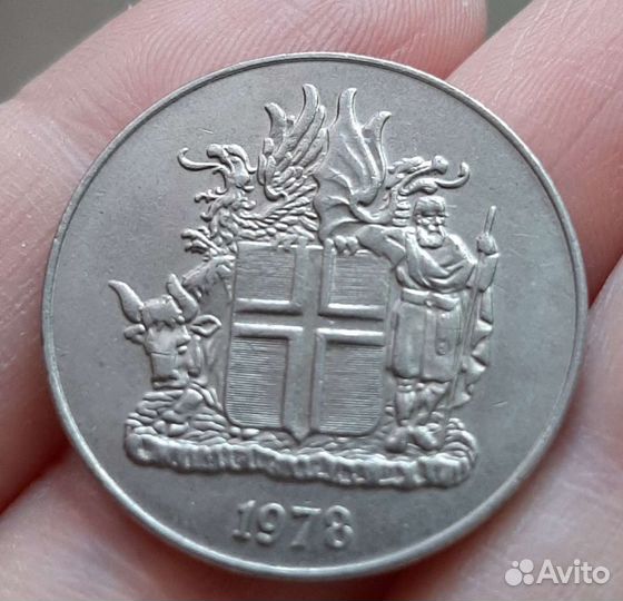 Монета Исландия 10 крон