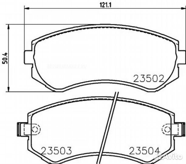 Nisshinbo NP2015 Колодки тормозные дисковые зад