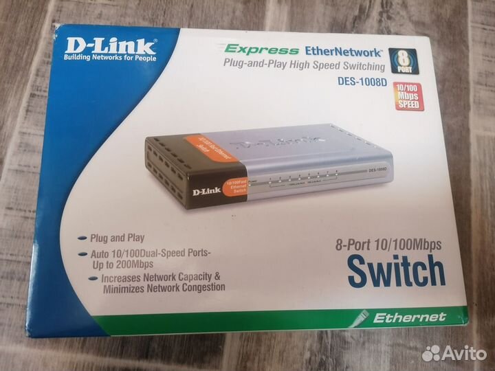 Коммутатор des-1008d