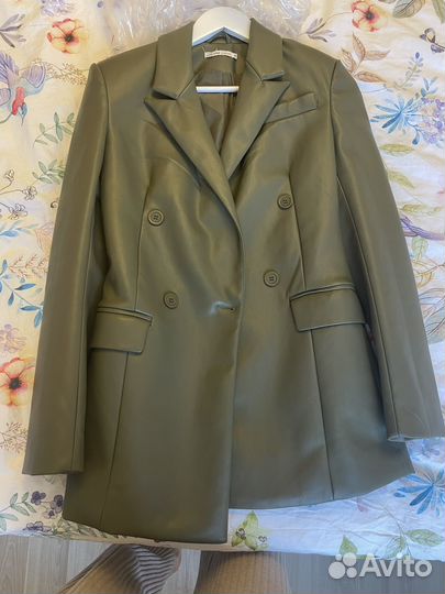 Пиджак кожаный zarina