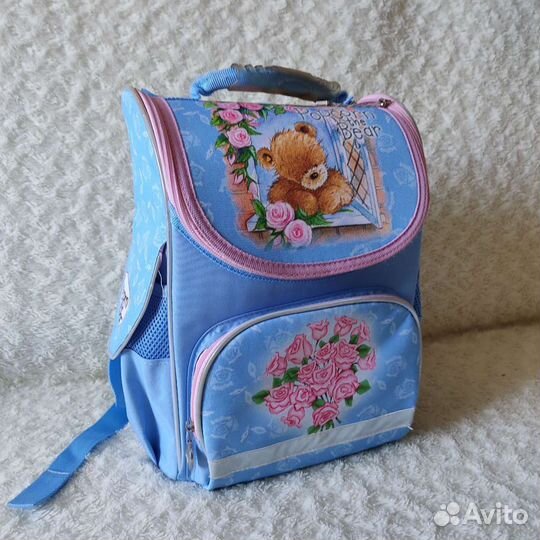 Ранец школьный каркасный kite Popcorn Bear