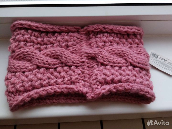 Повязка на голову вязаная новая