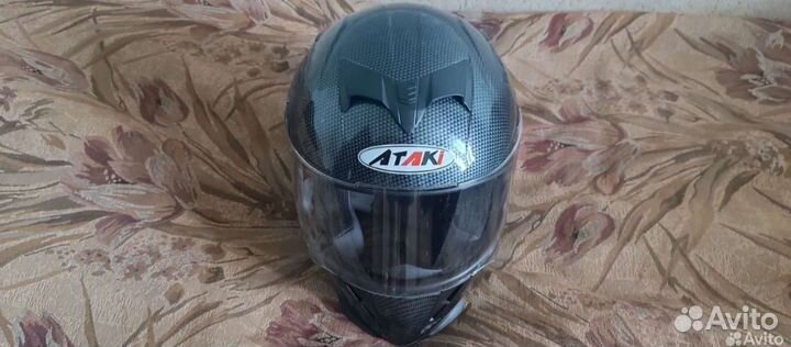 Шлем для мотоцикла ataki карбон