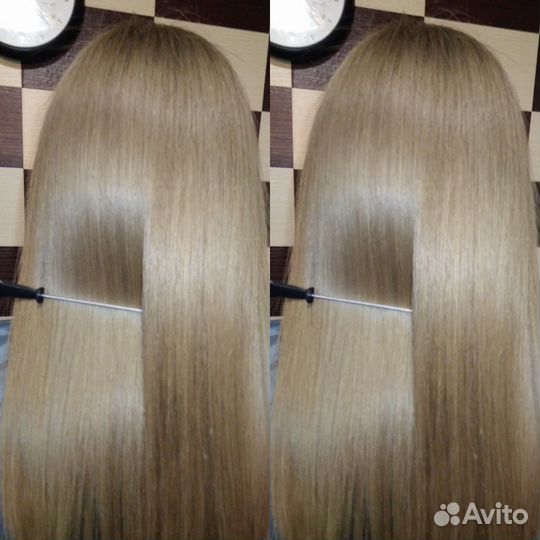 Кератиновое выпрямление волос