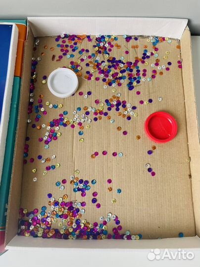 Картина из пайеток Lori экзотические рыбки