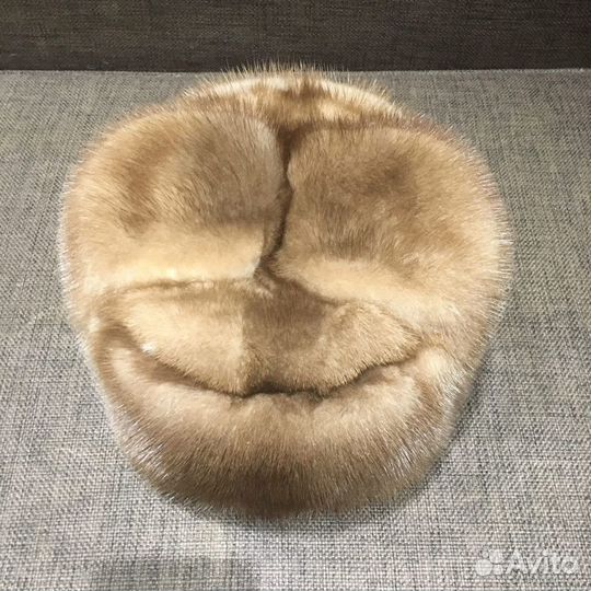 Мужская шапка из норки