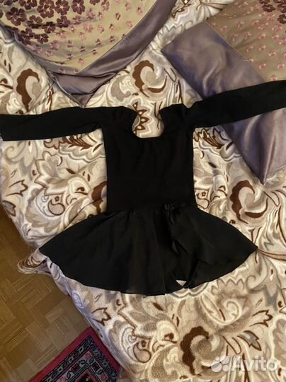 Боди для танцев, купальник с юбкой