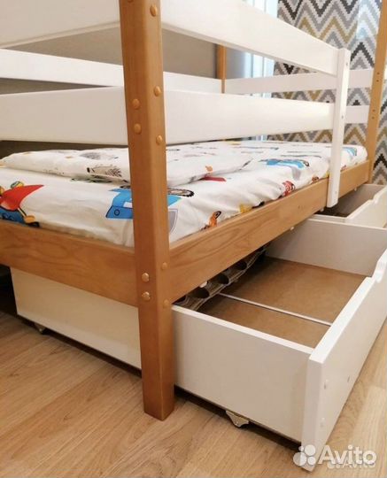 Кровать домик комбинированная 190х80