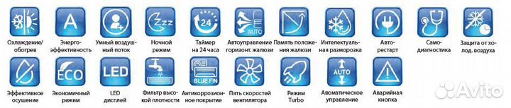 Кондиционер green 9 on/off с бесплатной установкой