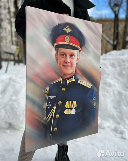 Портрет по фото, картина на холсте