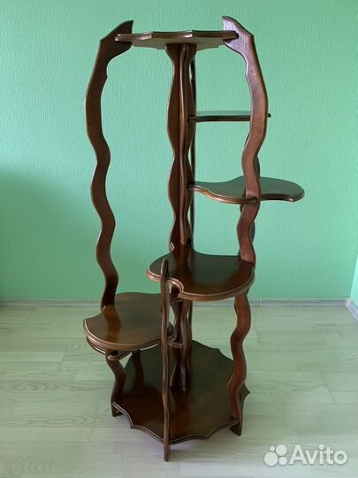 Подставка для цветов напольная деревянная