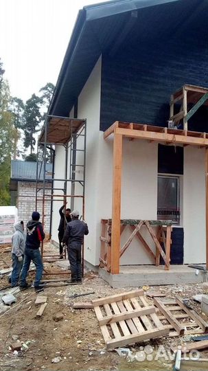 Строительство домов под ключ,фундамент, забор и тд