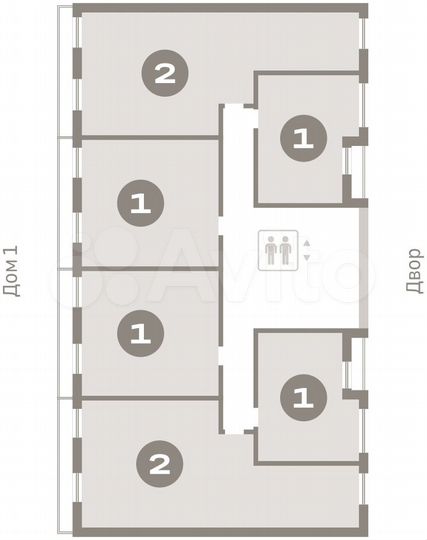 2-к. квартира, 76,5 м², 9/9 эт.