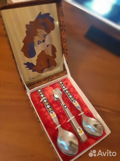 Детский набор с утятами.Эмаль.нержавейка СССР