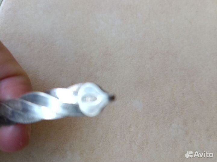 Браслет косичка из серебра 925