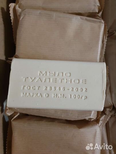 Мыло туалетное 100г в коробке 80 шт