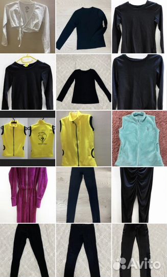 Топики, шорты, лосины для тренировок гимнасткой