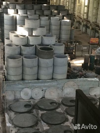 Кольца жби дренажные, стеновые, крышки, днища