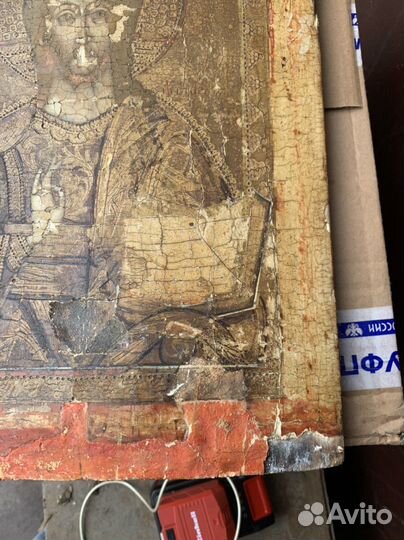 Икона старинная Господь вседержитель