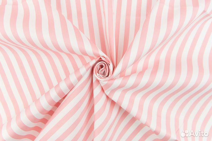Плательный хлопок сатин принт полоска ткань отрез