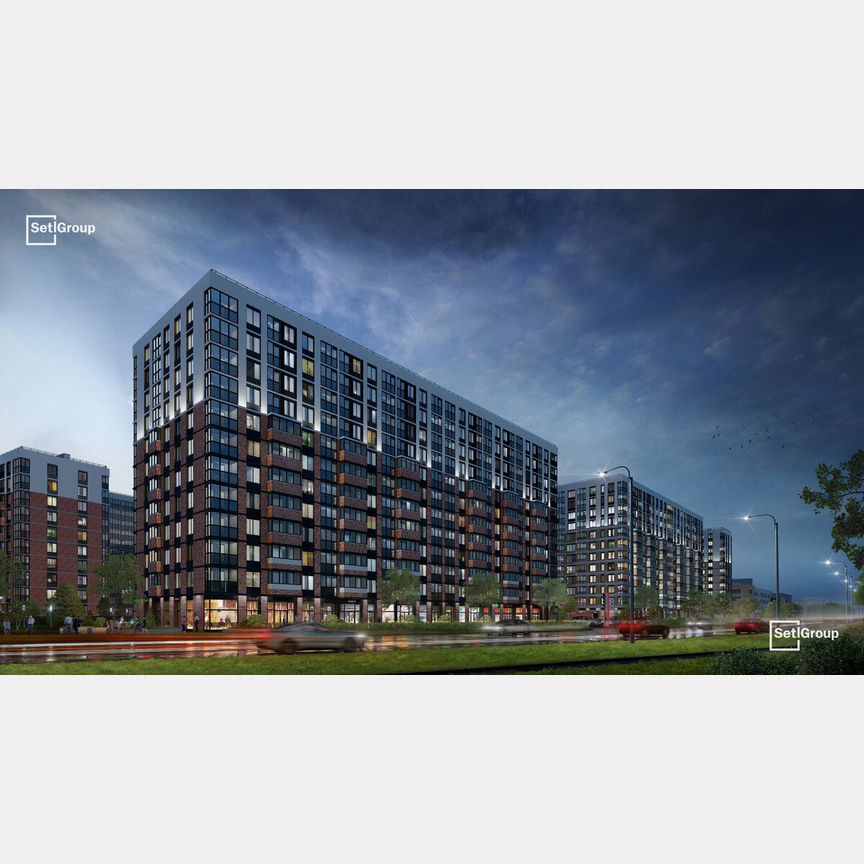 1-к. квартира, 40,4 м², 2/12 эт.