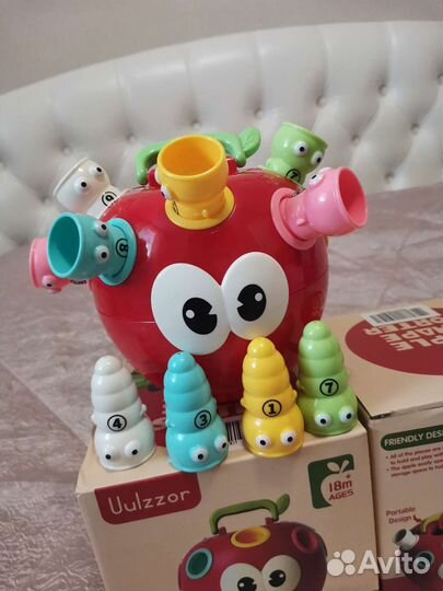 Развивающая игрушка яблочко - сортер (монтессори)