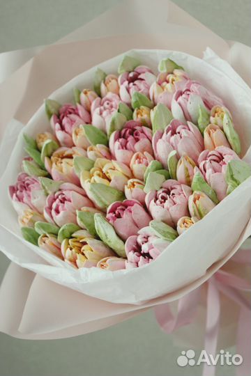 Съедобные букеты из зефира