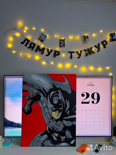 Batman (Бэтмен) акрил картина 100x120 и 60x80