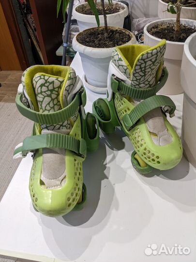 Детские раздвижные ролики 30 33 с защитой