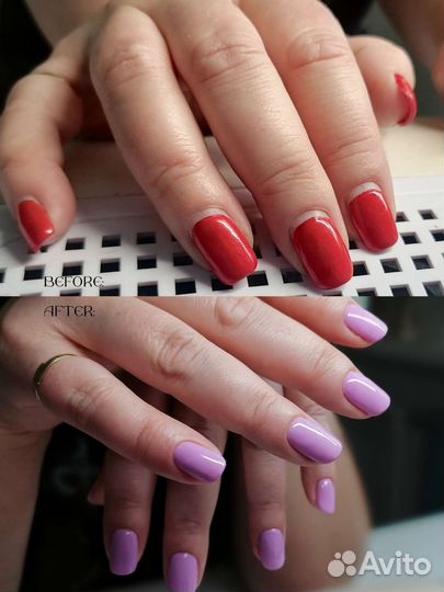 Комби Маникюр и покрытие гель лаком