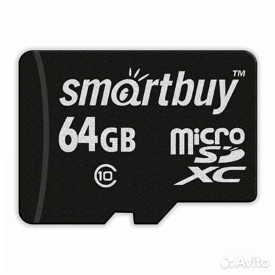 Micro sdxc карта памяти smartbuy 64GB class 10