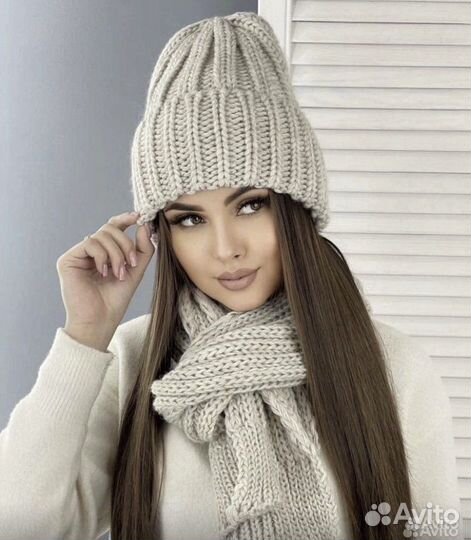 Комплект шапка и шарф